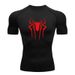 Men's Fitness Sports Running Tight Round Neck T-shirt Compression Quick Drying_viptrois.com