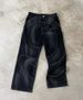 Men's Clothing Line Stitching Jeans Men's High Street Design Loose Embroidered Jacket Gothic Style Suit_viptrois.com
