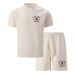 Men's Summer Waffle Trend T Shirt Set US Dollar Printing Y2K Set_viptrois.com