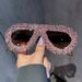 Fashion Large Frame Frog Mirror Front Retro Luxury Full Diamond Street Shooting Catwalk Party Sunglasses Men And Women Anti Ultraviolet_viptrois.com