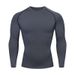 Loom European And American Cross-Border Sports Quick-Dry Compression Shirt For Men, Base Layer Training, High Elasticity,_viptrois.com