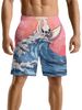 Unbeatable Quality Summer Men's Fitness Running Sports Basketball Plus With Personalized Skull Print Design Shorts For Men_viptrois.com