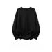 New Solid Color Round Neck Knitted Shirt For Men, Versatile, Trendy And Fashionable Design, Long Sleeve_viptrois.com