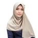 Women's Hijab hot selling solid color chiffon scarf long scarf shawl comfortable breathable_viptrois.com