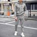 Men's Printed Hoodie & Jogger Set – Premium Fleece-Lined Two-Piece Outfit, Winter-Ready Streetwear With Moisture-Wicking Comfort_viptrois.com