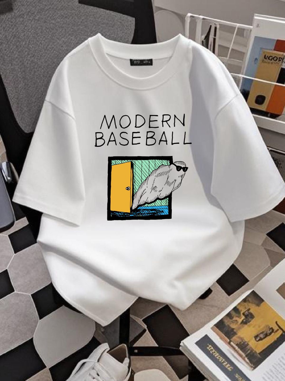 Modern Baseball Band Ghost Funny T Shirt Full Size S 5XL Versatile Streetwear Fashion Homme Stylish Summer Comfortable Stretched Breathable Unisex_viptrois.com