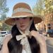 Summer New Lace Trim Hollow Breathable Protection Sun Beach Vacation Photo Straw Hat For Women_viptrois.com