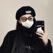 New Large Head Circumference Black Painter Versatile Face Slimming Forward Hat Women's Little Style Reversible_viptrois.com