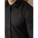 Men's Clothing Light Luxury Dark Placket White Formal Shirt Men's Light Business Dark Button Solid Color Casual Long Sleeve Shirt Drape Inch Shirt_viptrois.com