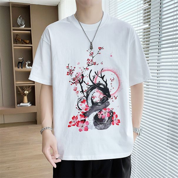 2025 Summer New Short Sleeved China-Chic T-shirt Chinese Style Men's Pure Cotton Batch_viptrois.com