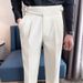 Factory Direct Sales Italian Naples Trousers Men's Casual Trousers Tony Teacher High End High Waist Suit_viptrois.com
