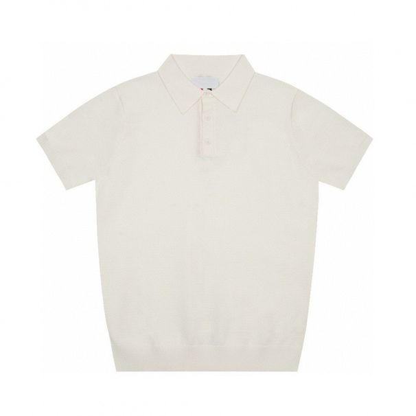 TB Color-Dyed Four-Stripe New Polo Shirt For Men And Women Business Casual Turn-Down Collar Short Sleeve Slim Fit_viptrois.com
