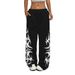 Unisex Hip-Hop Street Dance Joggers - Loose Fit Geometric Print Casual Pants For Men & Women (Polyester Blend, Plus Size Available)_viptrois.com