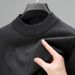 Men’s Sweater – Winter-Ready Acrylic Blend, Textured Ribbed Hem, Office-to-Weekend Versatility (Beige/Orange/Green/Blue/Grey/Navy/Black)_viptrois.com