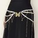 Butterfly Pearl Tassel Waist Chain - Light Luxury Stacking Belt For Women, Elegant & Trendy Waist Jewelry_viptrois.com
