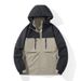 Unisex Detachable Hood Mountain Jacket - Water-Resistant Outdoor Coat With Adjustable Cuffs For Hiking & Urban Style_viptrois.com
