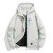 Men’s Winter Hooded Jacket – Thickened Polyester Cotton, Windproof & Water-Resistant Outdoor Coat (Black/Green/Pink/Grey/Purple, S-3XL)_viptrois.com