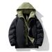 Men's Jacket 2025 Winter Hooded Couple Two-Piece Mountain Style 90% White Duck Down Color Block Warm Loose Coat For_viptrois.com