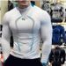 Summer men's fitness training breathable short European size quick drying clothes Men's sports fashion long sleeved_viptrois.com