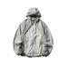 Men's Outdoor Waterproof Hiking Jacket With Detachable Inner Layer Reflective Design, Lightweight Sun Protection Hoodie (Purple Dusk Gray Sand )_viptrois.com