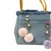 Bag Charm Cute Pearl Keychain Small Fresh Candy Plush Ball Bag Pendant Car Key Chain Earphone Cover Pendant Accessories_viptrois.com