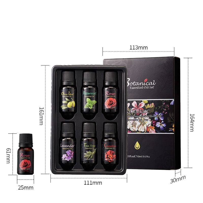 KORMESIC Vegetable Essential Oil Set 10ml+10ml+10ml+10ml+10ml+10ml_viptrois.com