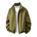 Men's Casual Jacket Slim Fit Stand Collar Lightweight Zipper Spring Autumn Outerwear Fashion Trends_viptrois.com