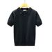 Men's Summer Breathable Hollow out Collar Short Sleeve Polo Shirt Solid Color High End Knitwear for Commuting And Casual Wear_viptrois.com