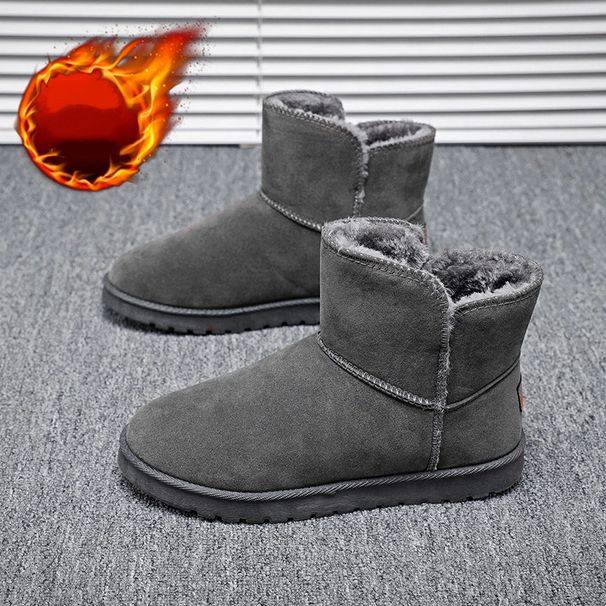 SHLIANG Men's Winter Boots Outdoor Waterproof Winter Shoes For Men Snow Boots High Quality Non Slip Ankle Boots Warm Shoes X0081_viptrois.com