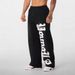 Men's Clothing Pants New Letter Print Men And Women Loose Trendy Sweatpants_viptrois.com
