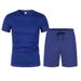 Summer Men's Short Sleeve Set Casual Versatile Breathable T-Shirt Sports Shorts Style_viptrois.com