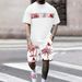 Summer Sailing Suit For Men Crew Neck Short Sleeve Top And Shorts Set Digital 3D Printing Size_viptrois.com
