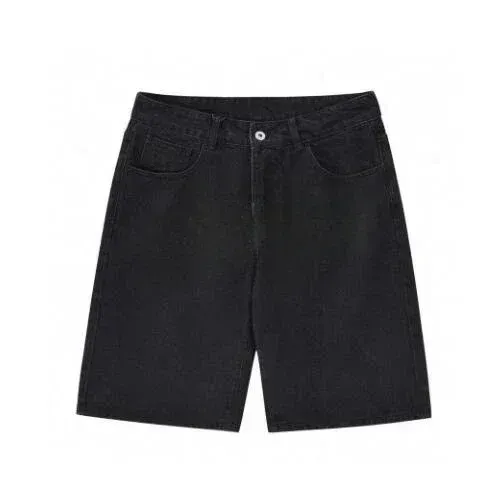 Men's Jeans Summer Retro Skeleton Denim Shorts Sports Casual Fashion Hip-hop Wearing Street 55 Pants Daily Outfit Men's_viptrois.com