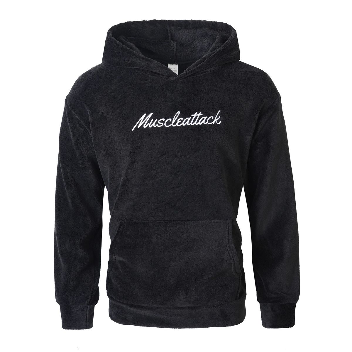 "Men's Embroidered Letter Sweatshirt – Winter Fleece-Lined Pullover With 3D Pocket (S-XXL, 4 Colors)"_viptrois.com