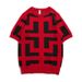 Men's Clothing Ice Silk Short Sleeved T Shirt Casual Simple Slim Style Men's Tops Trendy Knitted Sweater_viptrois.com