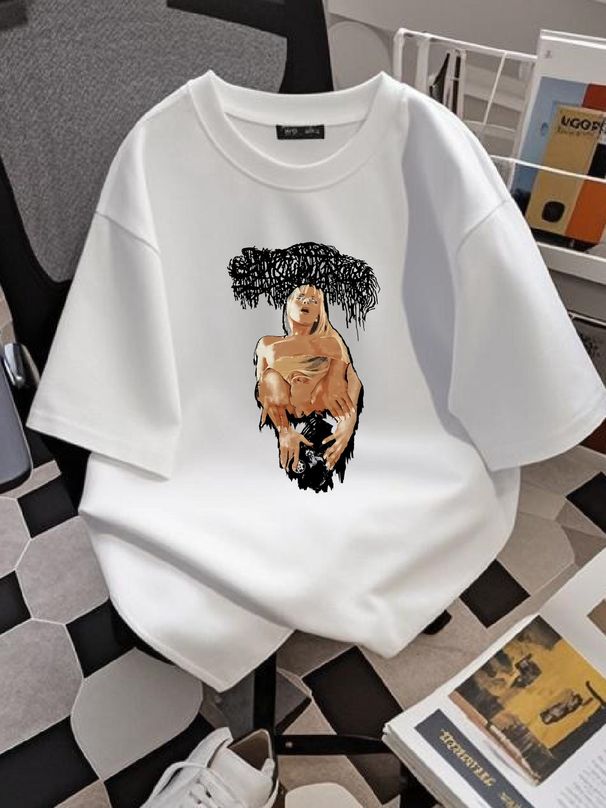 Sanguisugabogg Habitual Perversity 2023 T-Shirt White Fullsize S-5XL Double Side Casual Top For Everyday Wear Summer Soft Streetwear Comfortable_viptrois.com