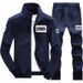Men's Casual Tracksuit Set – Slim-Fit Long Sleeve Two-Piece (M-8XL, 6 Colors) Streetwear Style For Spring & Fall_viptrois.com