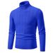 Men's Slim-Fit High Neck Sweater – Winter Knit Pullover With Jacquard Pattern (M-3XL) | Stretchable & Stylish Casual Wear_viptrois.com