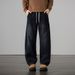 Vintage Style Jeans For Men & Women – High Street Loose Fit Straight-Leg Denim Pants, Durable & Casual_viptrois.com