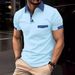 Summer Solid Color Men's Shirt Mature Stable Style Polo Shirt Loose Comfortable Short Sleeve Shirt Vintage Office Men's Shirt_viptrois.com