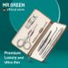 Portable MR.GREEN Manicure Sets Stainless Steel Pedicure Kits With Full-Grain Cowhide Leather Cover Perso_viptrois.com