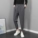 Men's Spring Casual Trousers Korean Style Jogger Harem Pants Slim Fit Versatile Suit Cool Nine Point_viptrois.com