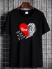 Son Angel - Half Of My Heart Is In Heaven With T-Shirt Stylish Fashion Stretched Designer Clothes Homme Casual Graphic Slightly Streetwear Summer_viptrois.com