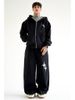 American Style Cross-Border Trendy Brand New Product Personalized Printed Couple Matching Hip-Hop Hoodie And Sweatpants_viptrois.com