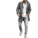 Loom Loom European And American Foreign Trade Cross-Border Autumn Winter New Men's Woolen Stand Collar Mid-Length Pocket Casual_viptrois.com
