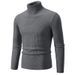 Minimalist High-Neck Sweater – Slim Fit Knit Top For Layering & Standalone Wear_viptrois.com