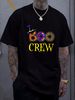 Halloween Costume Boo Crew T-Shirt Top For Everyday Wear Female Versatile Summer Women Women Top Graphic Tees Unisex Print Round Neck Short Sleeve Stretched Fashion T-Shirt For Women Casual Streetwear Designer Clothes Comfortable Slightly Graphic_viptrois.com