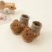 Cute Cartoon Bear Baby Socks for Boy Girl Winter Soft Cotton Anti Slip Soled Newborn Toddler Sock Kids Thicken Socken Warm Socks_viptrois.com