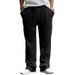 Men's High Waist Wide Leg Pants Casual Loose Straight Drape Striped Midweight Cargo Trousers Black Gray Khaki Light_viptrois.com