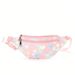 Chest Bag Children's Printed Multi Color New Fashion Trend Diamond Shoulder Crossbody Bag Personality V Shaped Embroidery Line Large Capacity_viptrois.com